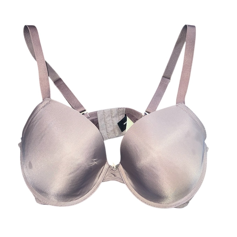 Elegant Satin Underwire Bra - lilac